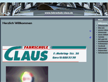 Tablet Screenshot of fahrschule-claus.com